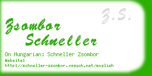zsombor schneller business card